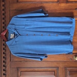 Three Palm Casual Short Sleeve Silk Shirt Size Large